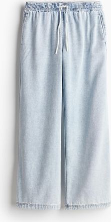 H&M Schlupfhose aus Denim - Blasses Denimblau