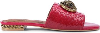 Kurt Geiger Womens Chelsea Flat Sandal Sandals - Fuschia - Size UK 3