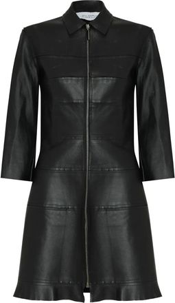 Gloria Coelho Leren jack - Zwart