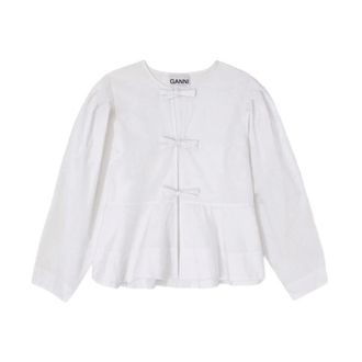 Ganni Mujer, Blusas y Camisas, Blanco, Talla: M