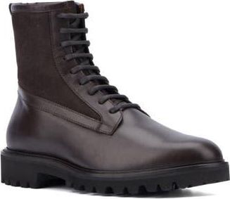 Aquatalia Gitano Genuine Shearling Lined Water Repellent Boot in Dark Brown at Nordstrom Rack, Size 10.5