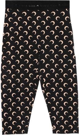 Marine Serre Crescent Moon-Print Trousers - Womens - Recycled Elastane/Recycled Polyamide
