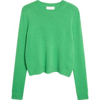 Lisa Yang Mable Cashmere Crewneck Sweater in Basilico at Nordstrom, Size 1