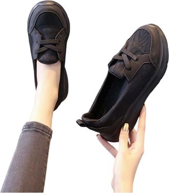 Generic Women Orthopedic Walking Shoes Lightweight Closed Toe Summer Sneaker, Casual Soft Sole Breathable Shoes, Slip On Arch Support Trainers, Mesh Up Athlet