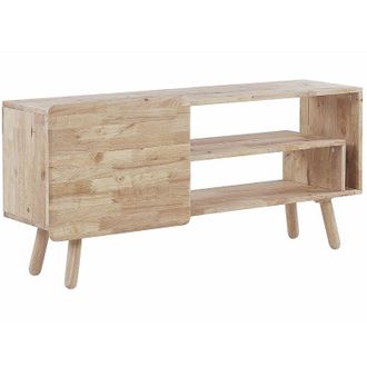 Beliani Beliani - Mobile tv in legno di caucci&ugrave; 1 porta 2 ripiani retr&ograve; scandinavo soggiorno como credenza Westfield