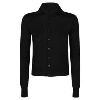 Maison Margiela Cardigans, female, Black, Size: XS Stylish Cardigan for a Trendy Look