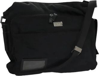Gucci Pre-owned Vintage Nylon Schoudertas - Dames - Vintage Schoudertas - Zwart - ONE Size - Nylon - Vintage