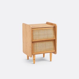 La Redoute Interieurs Nachtkastje van riet met 2 laden, Kaya
