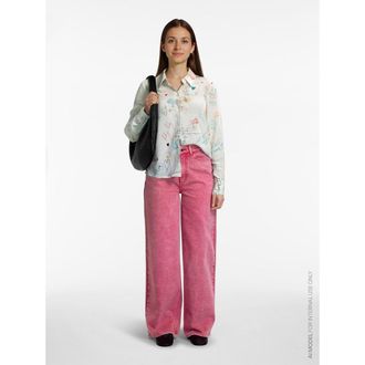 Vila Wijde jeans met hoge taille