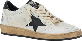 Golden Goose Womens Low-Top Sneakers Ballstar White Leather Goat Trainers