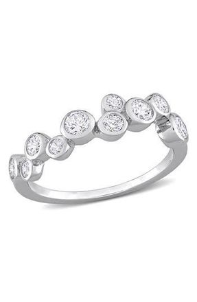 Delmar Sterling Silver CZ Ring in White at Nordstrom Rack, Size 5.5
