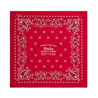 Polo Ralph Lauren Scarves, male, Red, Size: ONE SIZE Paisley Square Scarf