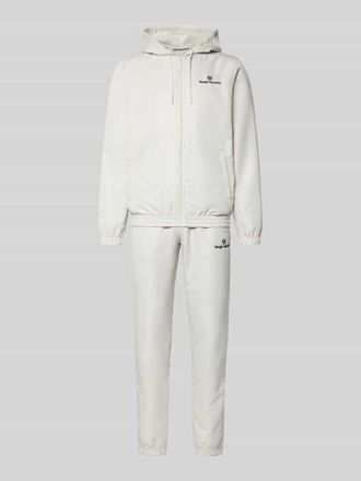 Sergio Tacchini Regular Fit Tracksuit mit Logo-Stitching Modell Carson in Hellgrau, Gr&ouml;&szlig;e XXL
