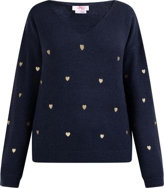 Mymo Gebreide trui Nolie Dames marine