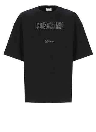 Moschino Rhinestone Logo T-shirt
