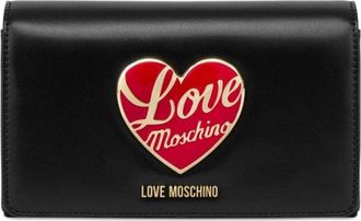 Love Moschino Black Handbag With Heart Emblem
