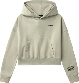 We11done Katoenen hoodie - Groen