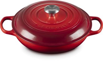 LE CREUSET Cacerola Baja Evolution 28 cm Cereza