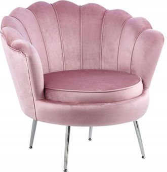OEM Sill&oacute;n De Terciopelo Rosa Para Sala De Estar/oficina Grande Shell Furnitex