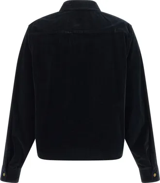 Max Mara Corduroy Utility-Inspired Overshirt - Black