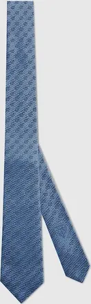 Gucci GG Silk Jacquard Tie, Blue, Silk