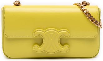 Celine Pre-owned Celine Shiny Calfskin Claude Chain Shoulder Bag Ladies U-CU-0292