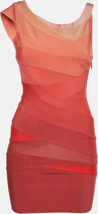 H&eacute;rve L&eacute;ger Multicolour Tonal Bandage Mini Dress