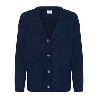 Saint Tropez Halfa SZ Cardigan - Dames - Vesten - Blauw - M - Truien & Vesten