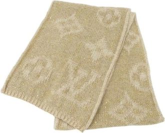 Louis Vuitton Pre-owned Scarves, female, Beige, Size: ONE SIZE Pre-owned Monogram Stole