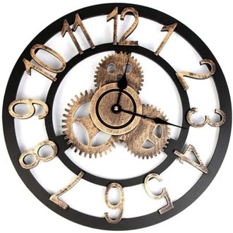 OEM Reloj De Pared Vintage, Reloj De Pared 3d Con N&uacute;meros Romanos Para Sala De Estar, Comedor, Dormitorio, Cocina, Oficina, Decoraci&oacute;n Del Hogar, 40 Cm