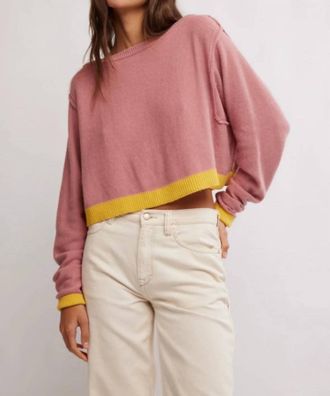 Free People Womens Into The Blue Pullover In Purple