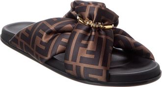 Fendi Fendi Feel Ff Satin Sandal