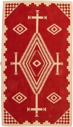 Pendleton Oversized Jacquard Spa Towel in Los Ojos Coral at Nordstrom