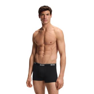 HUGO BOSS Boxershorts met logo voor heren (set van 3) (Zwart/Wit)