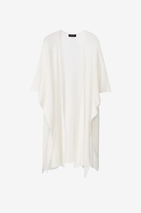 Fabiana Filippi Cape aus Mohair und Alpaka mit Glitzer