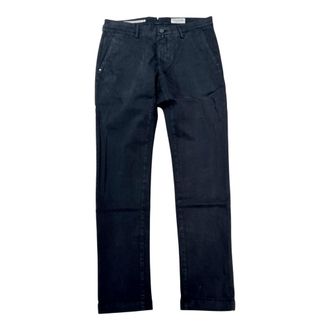 Jacob Cohen Dark Navy Cotton Trousers