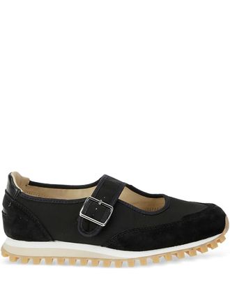Comme Des Gar&ccedil;ons x Spalwart buckled sneakers - women - Fabric/Rubber/Calf Leather/Calf Suede - 36 - Black