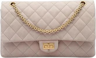 Chanel Pre-owned Classic Double Flap Shoulder Bag - Dames - Vintage Schoudertas - Beige - ONE Size - Leer - Vintage