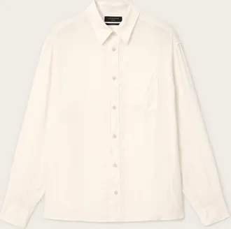 AllSaints Lyocell Carlyle Oversized Long Sleeve Shirt, Size: XXL