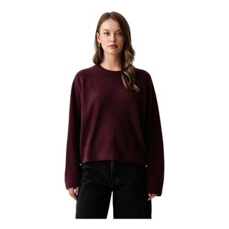 Marc O'Polo Gebreide trui met ronde hals - Dames - Truien - Rood - Maat: XS Wol