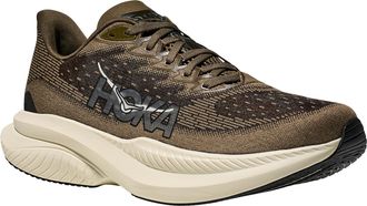 Hoka One One Laufschuh HOKA ONE ONE MACH 6, Herren, Gr. 42,5, antique olive, truffle salt, Synthetik, Textil, mehrfarbig, Schuhe Laufschuh, mit Super-Critical-Foam