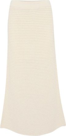 Part Two Gebreide Rok Tofu - Dames - Midirokken - Beige - S - Rokken