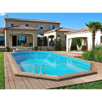 Habitat et Jardin Piscina De Madera palma - 7.57 X 4.07 X 1.31 M