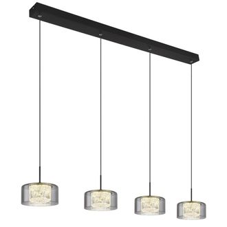 Globo Lighting L&aacute;mpara Colgante - Fogsy - Negro - Vidrio - Gran L&aacute;mpara