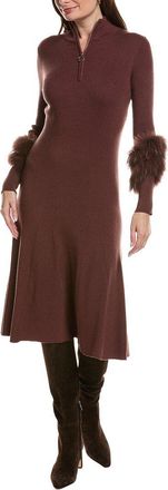 Tyler B&ouml;e Celia Knit Fur Trim Dress