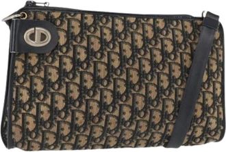 Dior Pre-owned Vintage Schoudertas - Dames - Vintage Schoudertas - Blauw - ONE Size - Leer - Vintage