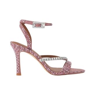 Kurt Geiger Sandalia de Tac&oacute;n con Pedrer&iacute;a - Shoes - Mujer - Rosa - 36 EU
