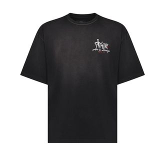 Amiri T-Shirts, male, Black, Size: XS Studio Graphic T-shirt