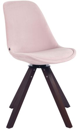 Clp Clp - Silla Troyes Square En Terciopelo Nogal Rosado
