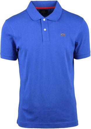 La Martina Tops, Heren, Blauw, L, Katoen, Polo